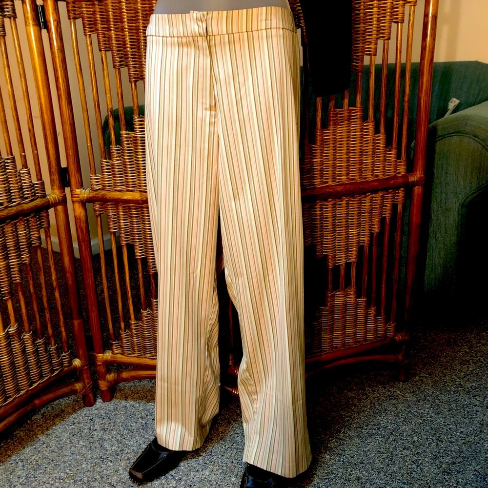 Retro striped slacks. Size L